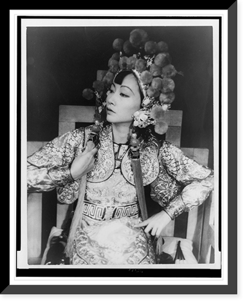 Historic Framed Print, [Portrait of Anna May Wong, in Turandot],  17-7/8" x 21-7/8"