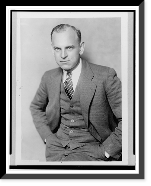 Historic Framed Print, [James McCauley Landis, half-length portrait, facing slightly left].Harris & Ewing.,  17-7/8" x 21-7/8"