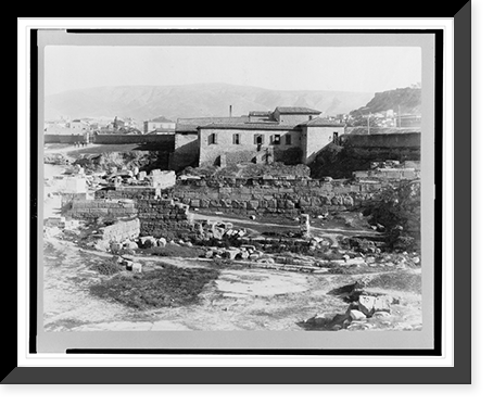 Historic Framed Print, The walls of Themistocles,  17-7/8" x 21-7/8"