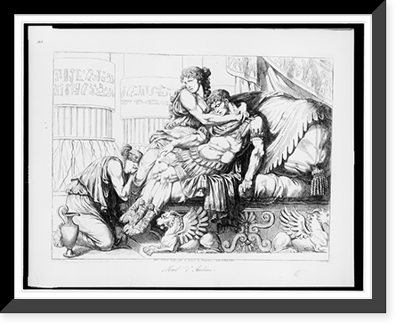 Marc' Antonio muore fra de braccia di Cleopatra.Pinelli inv. e inc, Vintage Wall Art