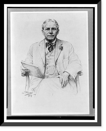 Dallas L. Sharp, three-quarter length portrait, seated, facing front Classic, Vintage Wall Art