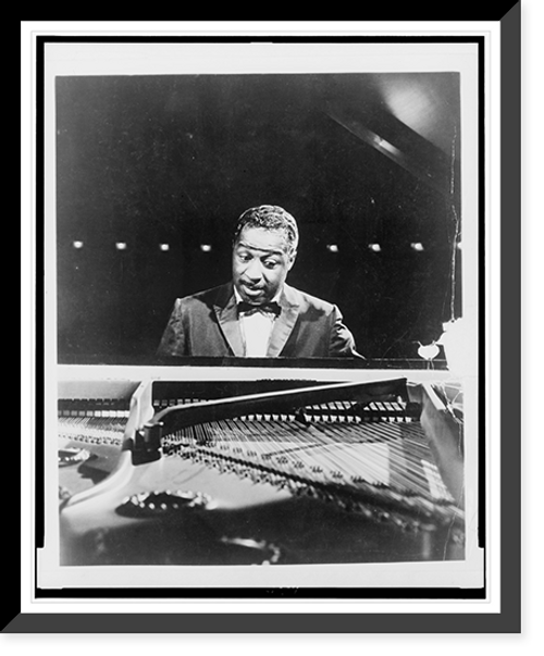 Historic Framed Print, [Erroll Garner seated at piano],  17-7/8" x 21-7/8"