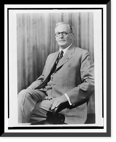 Albert W. Hawkes, three-quarter length portrait, seated, facing left.photo by Harris & Ewing, Antique Print