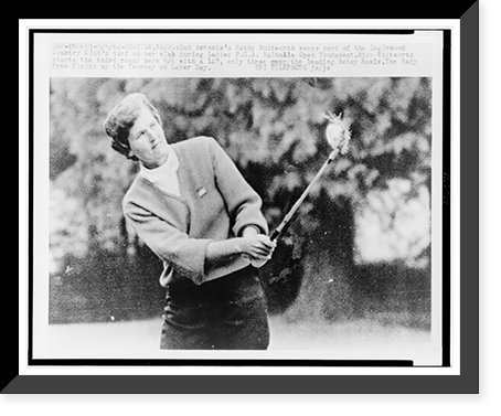 Kathy Whitworth, driving during the LPGA Valhalla Open Tournament in Seattle, Washington, Antique Poster