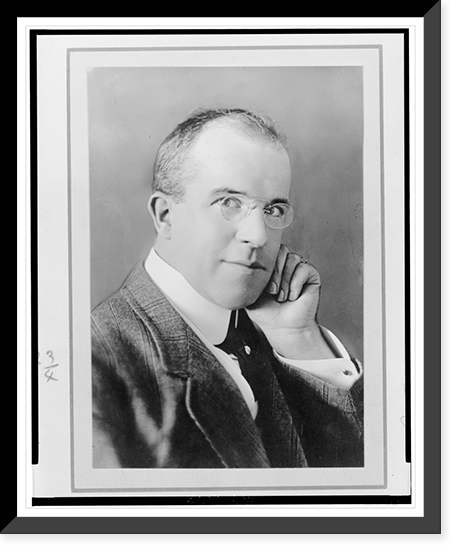 J. Stuart Blackton, head-and-shoulders portrait, facing left, resting head on hand.Stacy, N.Y, Vintage Wall Art