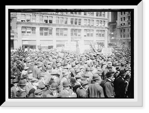 Historic Framed Print, Anarchists, Union Sq., 5/1/14,  17-7/8" x 21-7/8"