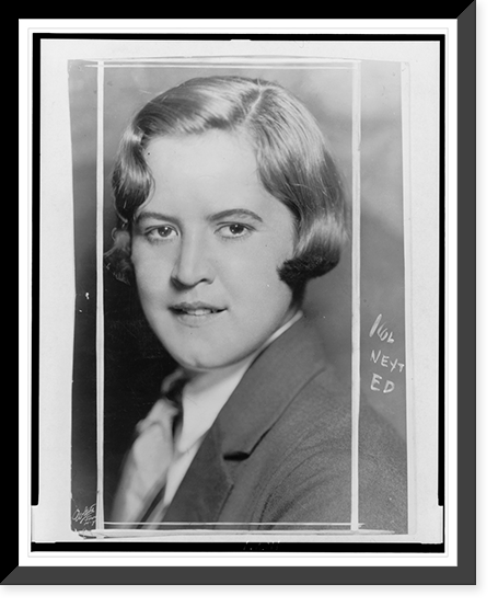 Gertrude Ederle, head-and-shoulders portrait, facing forward.White Studio, N.Y, Historic Print