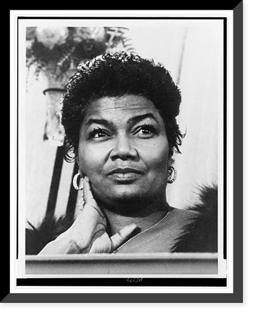 Historic Framed Print, [Pearl Bailey, bust portrait, facing forward],  17-7/8" x 21-7/8"
