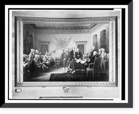 Photograph of the Declaration of Independence painting, by John Trumbull, in the U.S. Capitol, Antique Wall Art