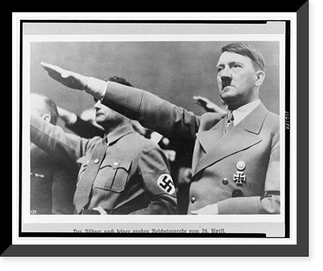 Der F&uuml;hrer nach seiner grossen Reichstagsrede vom 28 April, Antique Wall Art