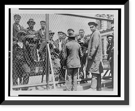 Vintage Building Photo - Detention pen - Antique Wall Decor Print