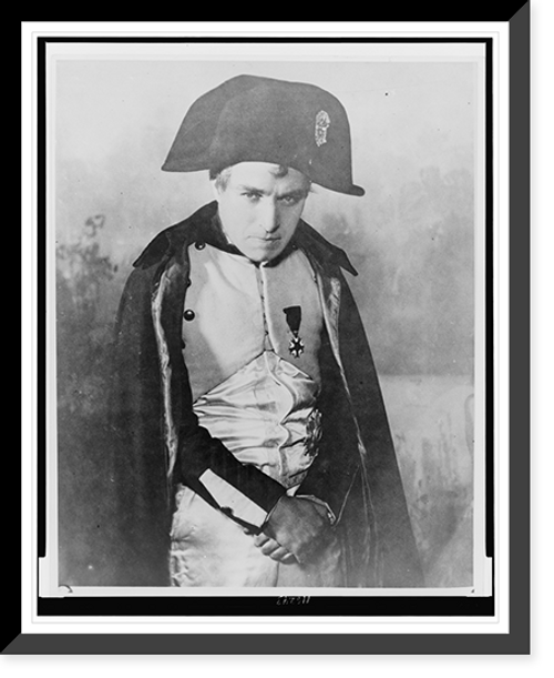 Historic Framed Print, [Charlie Chaplin in costume as Napoleon Bonaparte],  17-7/8" x 21-7/8"