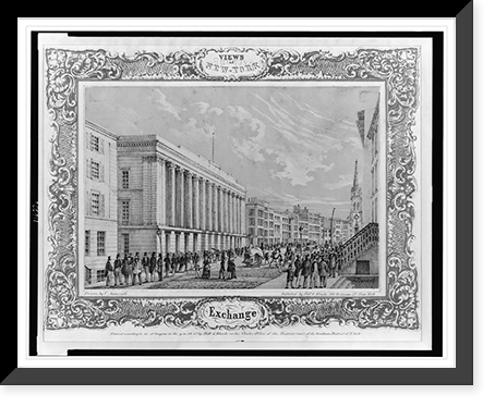 Views of New York. Exchange.drawn by C. Autenrieth ; J. Bornet, Vintage Wall Art
