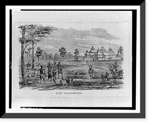 Historic Framed Print, Fort Washington - 2,  17-7/8" x 21-7/8"