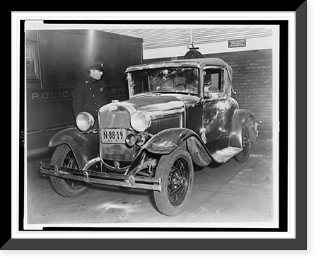 Historic Photo Print - Ford coupe, in which Vivian Gordon possibly