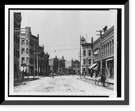 Historic Framed Print, [Front Street, Missoula, Montana],  17-7/8" x 21-7/8"