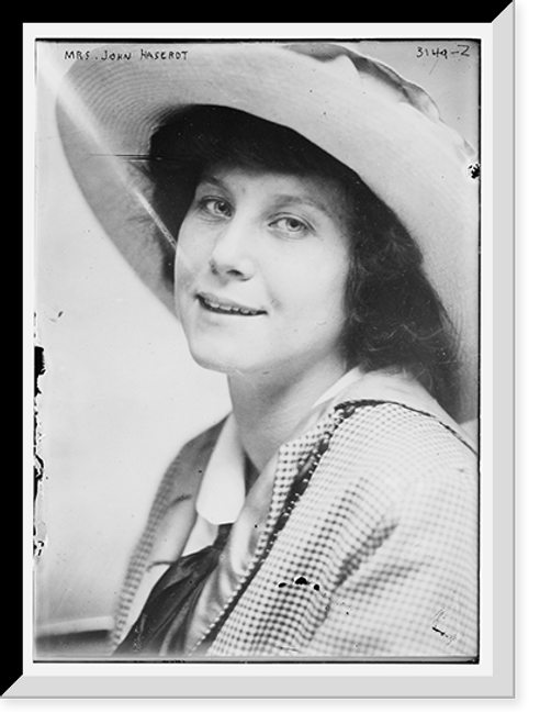 Historic Framed Print, Mrs. John Haserot - 2,  17-7/8" x 21-7/8"