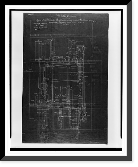 Distillery building for Corby Company, Langdon, N.E., Washington, D.C. Distillation apparatus, Historic Print