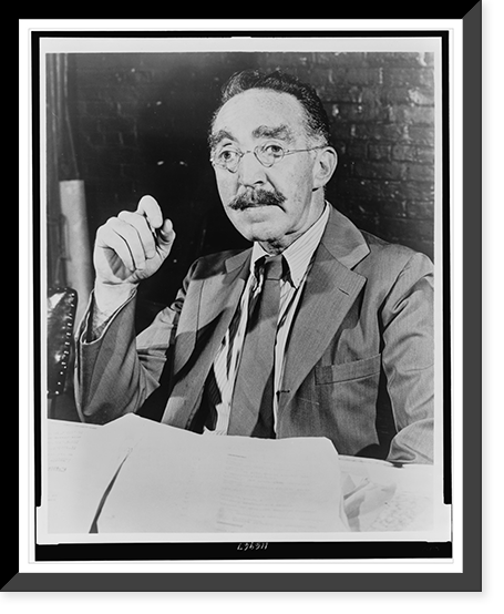 S.J. Perelman, half-length portrait, seated, facing front, Antique Wall Art