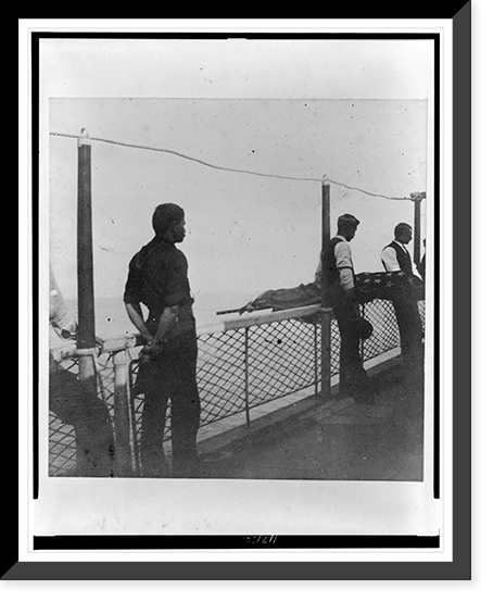 Burial at sea of Mr. Oregerton(?), Ponce, Puerto Rico, Vintage Wall Art