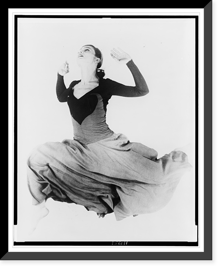 Valerie Bettis, full-length portrait, in mid-air leap, Vintage Wall Art