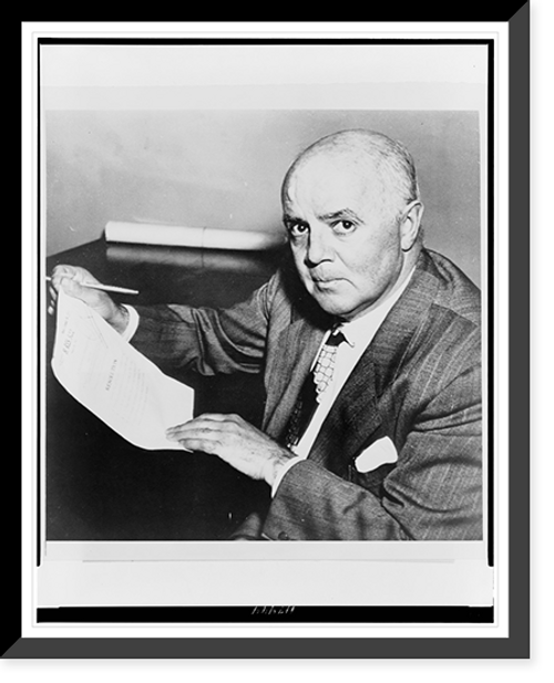 Historic Framed Print, [Representative J. Parnell Thomas, head-and-shoulders portrait, turned left, facing front],  17-7/8" x 21-7/8"