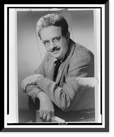 Historic Framed Print, [Clyde Brion Davis, half-length portrait, facing front],  17-7/8" x 21-7/8"