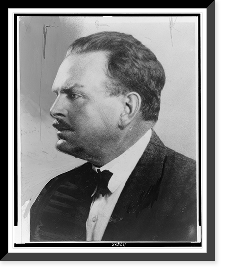 Ben Ames Williams, head-and-shoulders portrait, left profile, Vintage Wall Art