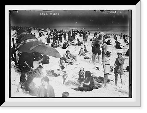 Historic Framed Print, Long Beach - 3,  17-7/8" x 21-7/8"