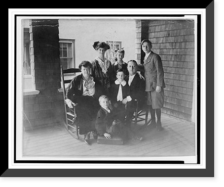Sheriff Alfred E. Smith, Democratic Candidate for president of the Board of Aldermen, and his family, Historic Print
