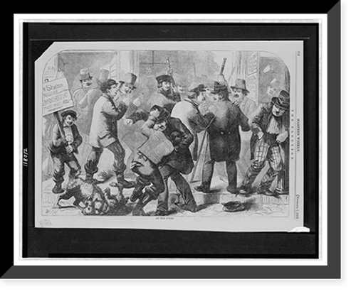 Historic Framed Print, The election. At the polls.W.J.H.,  17-7/8" x 21-7/8"