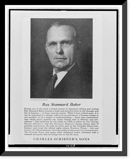 Ray Stannard Baker, bust portrait, facing front Classic, Antique Poster