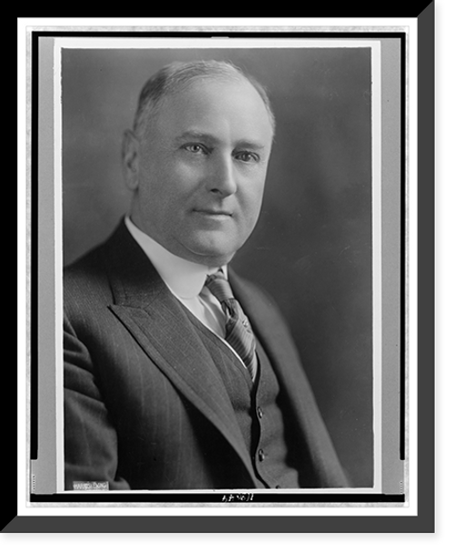 Historic Framed Print, [Harry M. Daugherty, head-and-shoulders portrait, facing front],  17-7/8" x 21-7/8"