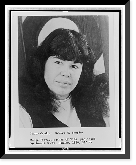 Marge Piercy, head-and-shoulders portrait, facing front Classic, Antique Print