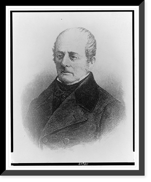 Historic Framed Print, [Andr&eacute;s Bello, head-and-shoulders portrait, facing left],  17-7/8" x 21-7/8"