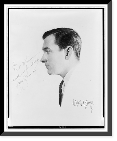 James J. Walker, head-and-shoulders portrait, facing left.G. Wyivland Fissling(?). Classic, Vintage Wall Art