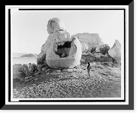 Stone mother, near Pyramid, Vintage Print