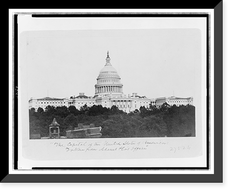 The Capitol of the United States of America: taken from Adams & Co's Office, Vintage Poster