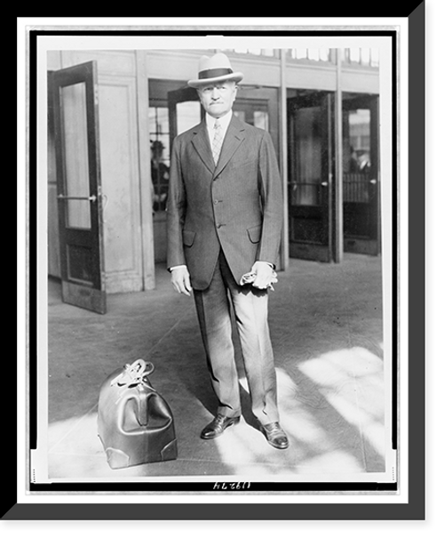 Historic Framed Print, General Pershing leaves Chicago for Washington today,  17-7/8" x 21-7/8"