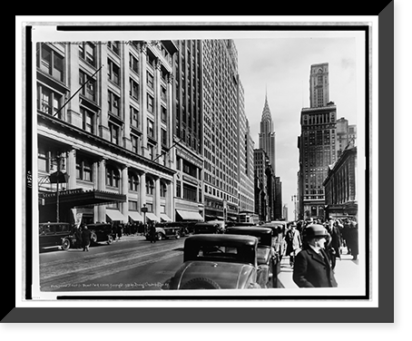 Forty Second St. east fr. Bryant Park, Vintage Poster