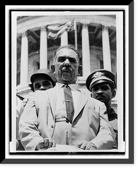 Antique Portrait - Lázaro Cárdenas, former Mexican president
