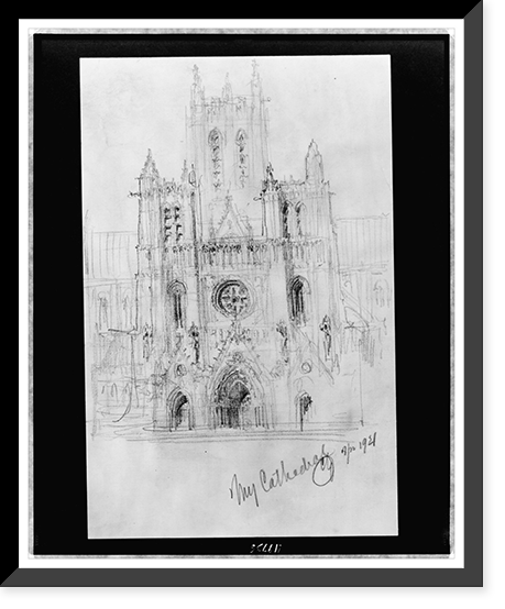 My cathedral.by CG, Antique Poster