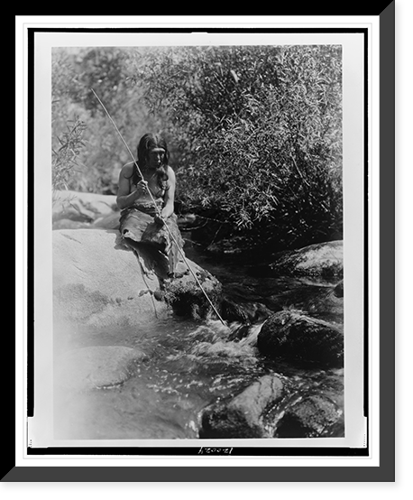 Historic Framed Print, On the Merced. Southern Miwok,  17-7/8" x 21-7/8"
