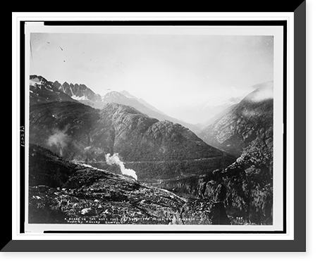 Scene on the White Pass R.R. seventeen miles from Skagway, Vintage Wall Art