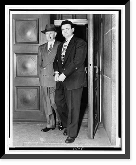 David Greenglass, handcuffed, being led away by Deputy Marshall Eugene Fitzgerald, Antique Poster