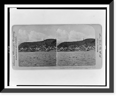 General view of St. Pierre, showing awful desolation wrought by the volcano, Vintage Poster