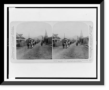 One of the streets of Morne Rouge, just outside of the zone of destruction - near St. Pierre, Martinique, Historic Print