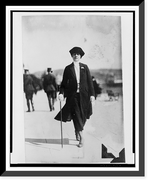 Historic Framed Print, [A.C. Boothe, full-length portrait, standing, facing front, French Riviera, 1921],  17-7/8" x 21-7/8"