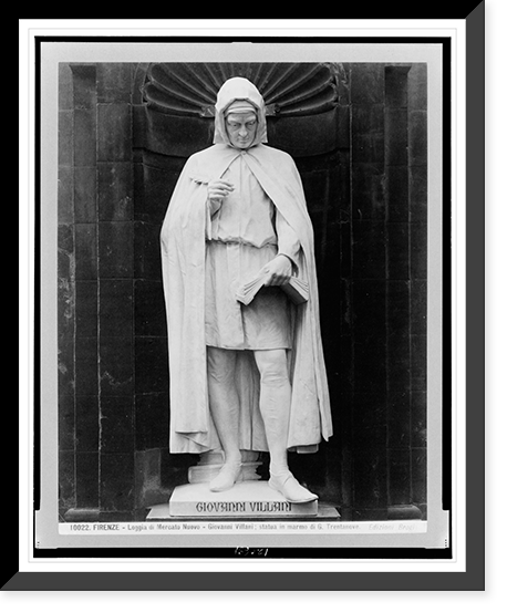 Firenze - Loggia di Mercato Nuovo - Giovanni Vallani; statua in marmo di G. Trentanove.edizioni Brogi, Antique Print