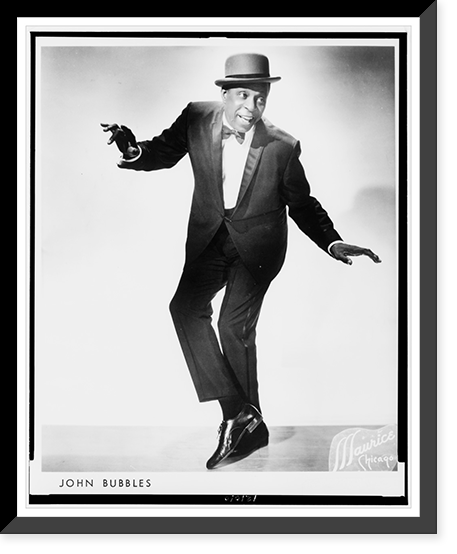 John W. Bubbles, full-length portrait, facing slightly left, dancing.Maurice Chicago. Classic, Vintage Wall Art